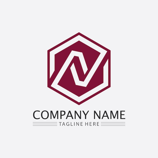 N Letter Logo Template