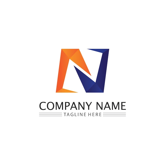 N Letter Logo Template