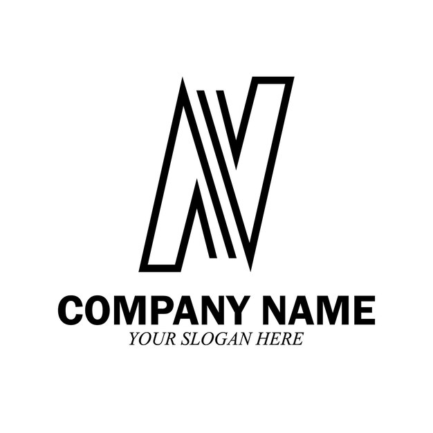 N Letter Logo Template