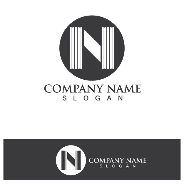 N Letter Logo Template