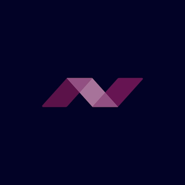N letter mark logo icon