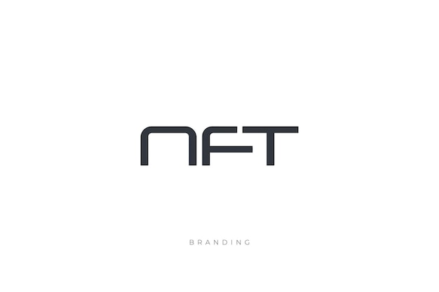 N letter NFT Monogram Vector Logo Letter Combination Lettermark