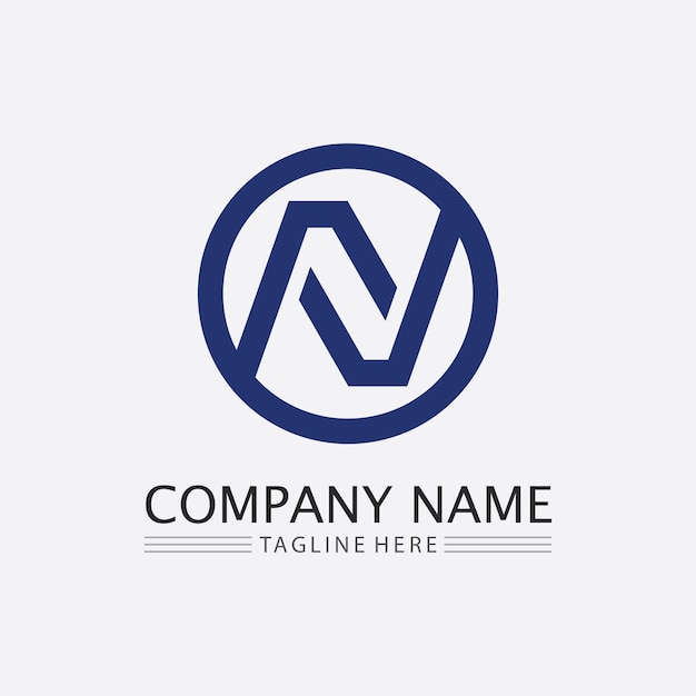 N Letter Template Logo