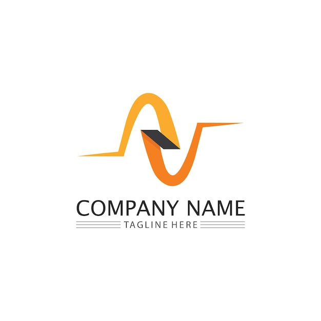 N Letter Template Logo