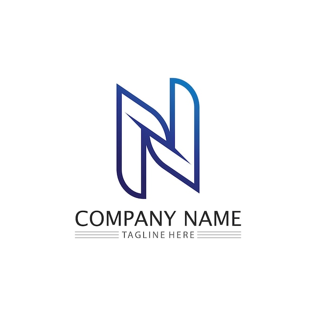 N Letter Template Logo