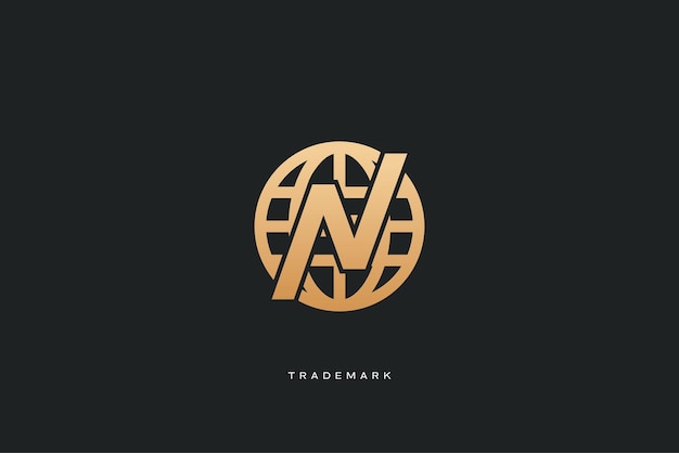 N letter vector handelsmerk merklogo