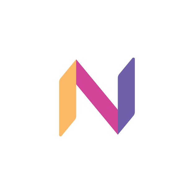 N Logo Design and template Creative N icon initials based Letters in vector