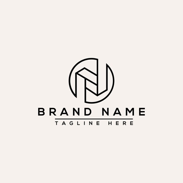 Vector n logo design template vector graphic branding element