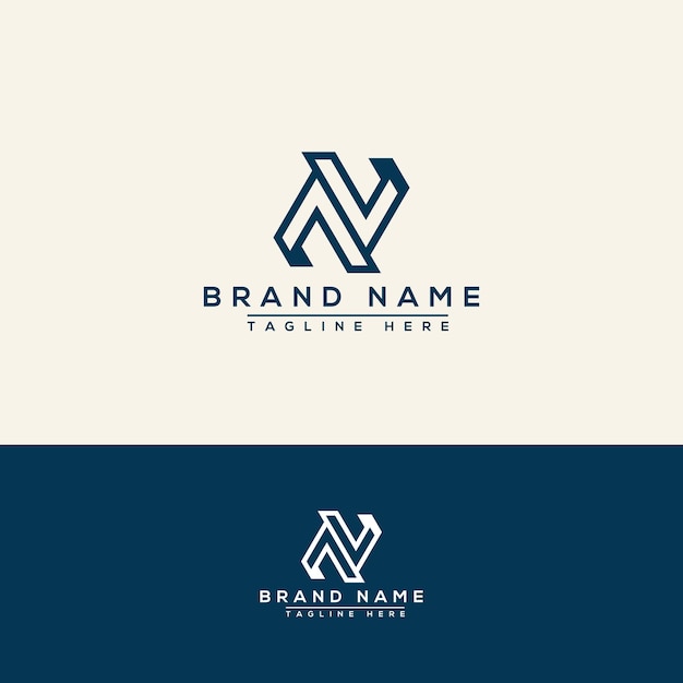 N Logo Design Template Vector Graphic Branding Element.