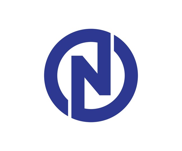 N векторный шаблон дизайна логотипа