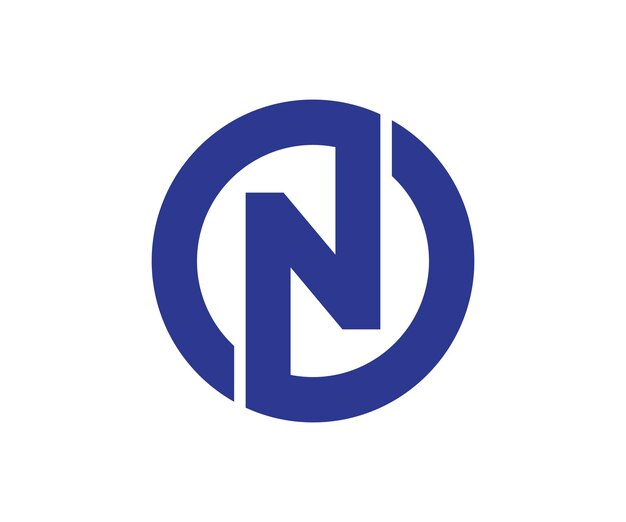 n logo design vector template