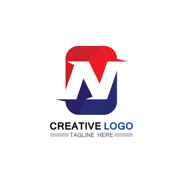 Nmm letter logo creative design with graphic Vector Image