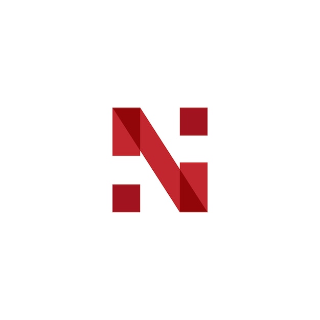 N логотип письмо шрифт векторный алфавит бизнес дизайн символ