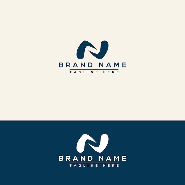 N logo ontwerp sjabloon vector grafisch branding element.