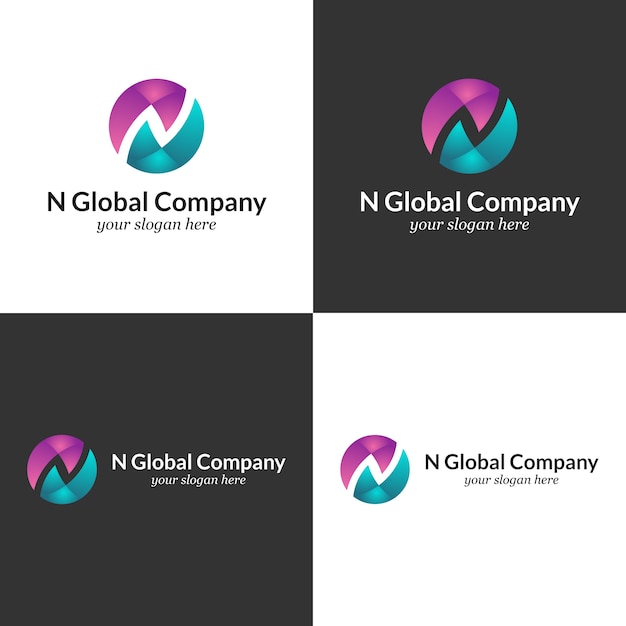 N Logo Template