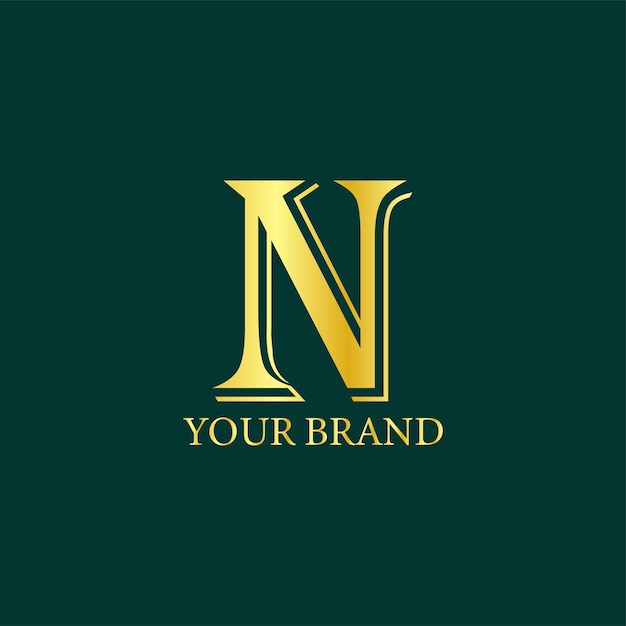 N Luxury Logo Design Template