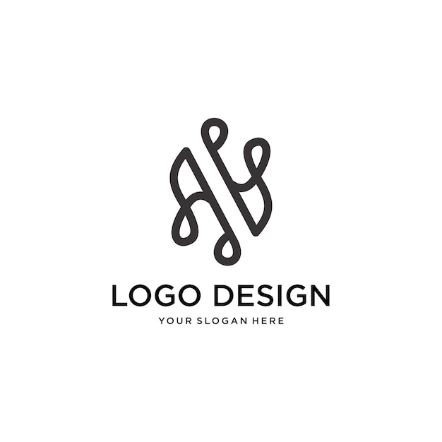 Vettore n ornamento lettera iniziale creative logo design vector