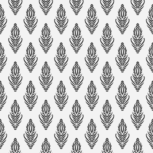 Naadloos abstract bloemmotief grafisch modern patroon