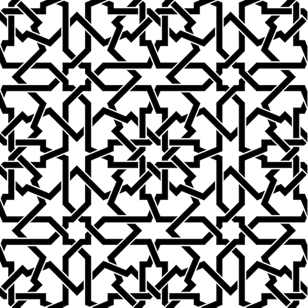 Naadloos Arabisch geometrisch patroon