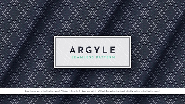 Naadloos Argyle patroon Traditionele Schotse textuur Modieuze stof Textiel achtergrond