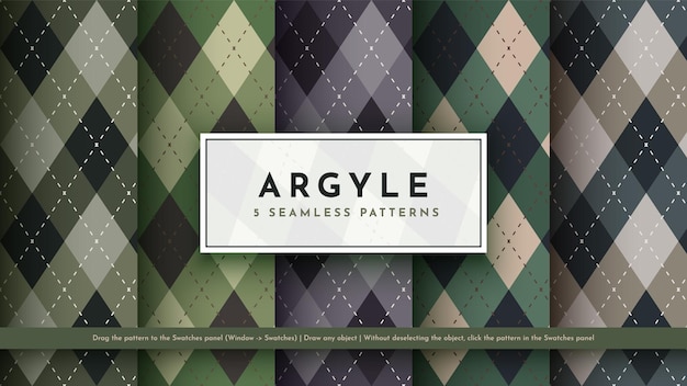 Naadloos argyle patroon