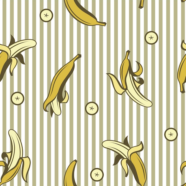 Naadloos banaanpatroon