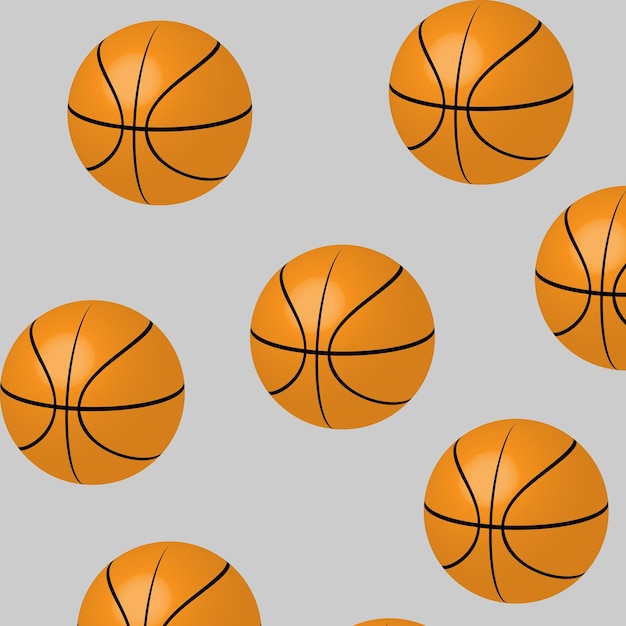 Vector naadloos basketbalpatroon