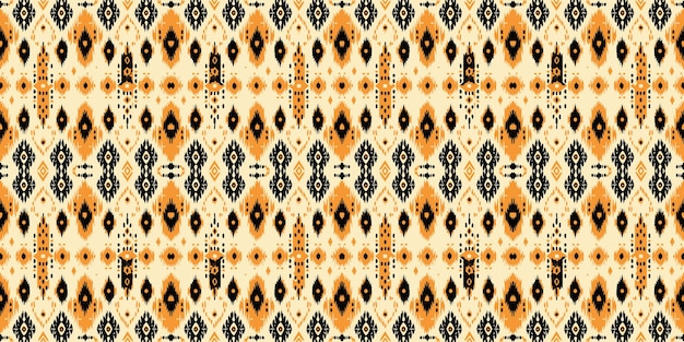 Vector naadloos batikpatroonnaadloos tribal batikpatroon en etnische ikat naadloos kleurrijk patroon