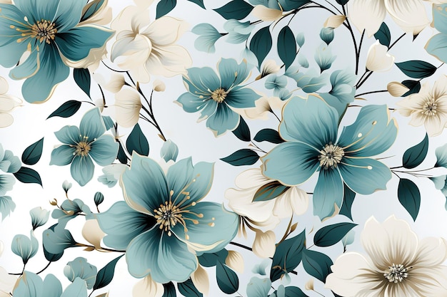 Naadloos bloemenpatroon Vector kleurrijk bloemenpatroon Waterverf met de hand getekende vectorillustratie