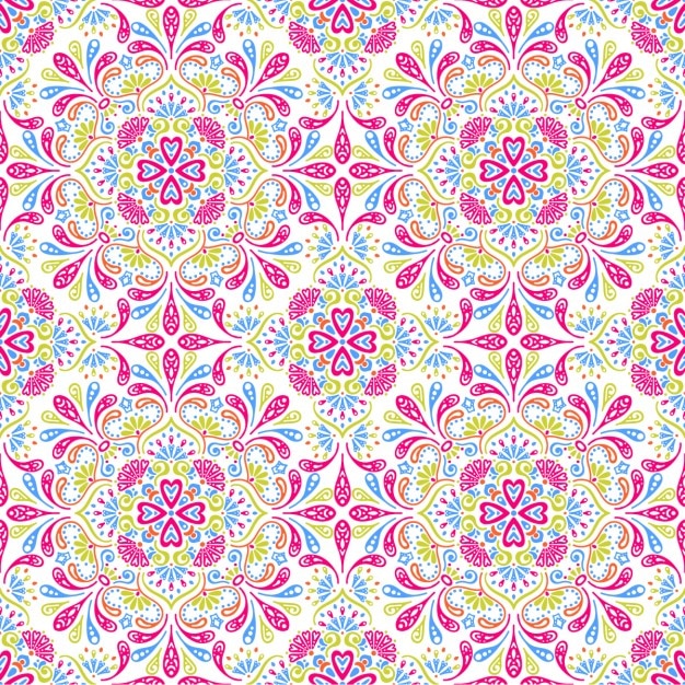 Naadloos boho pattren met mandala&#39;s