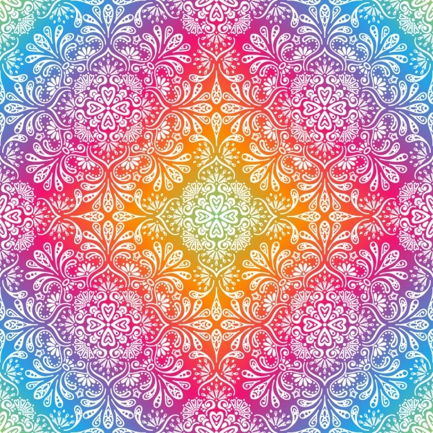 Vector naadloos boho pattren met mandala's