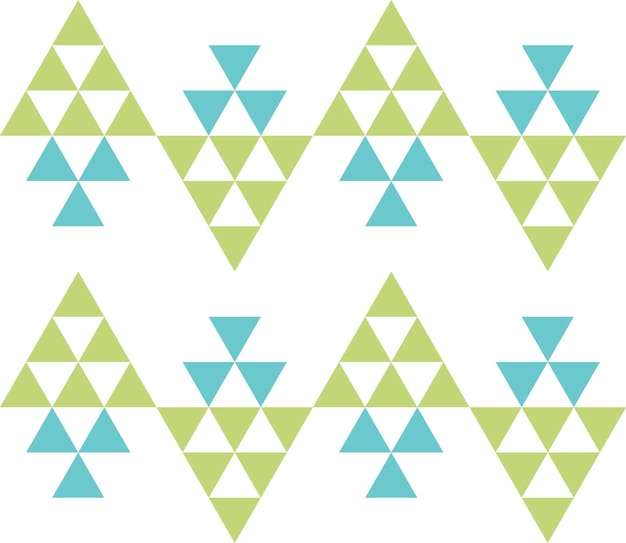 Vector naadloos geometrisch patroon. etnisch naadloos patroon. tribale achtergrond. naadloze abstracte driehoek