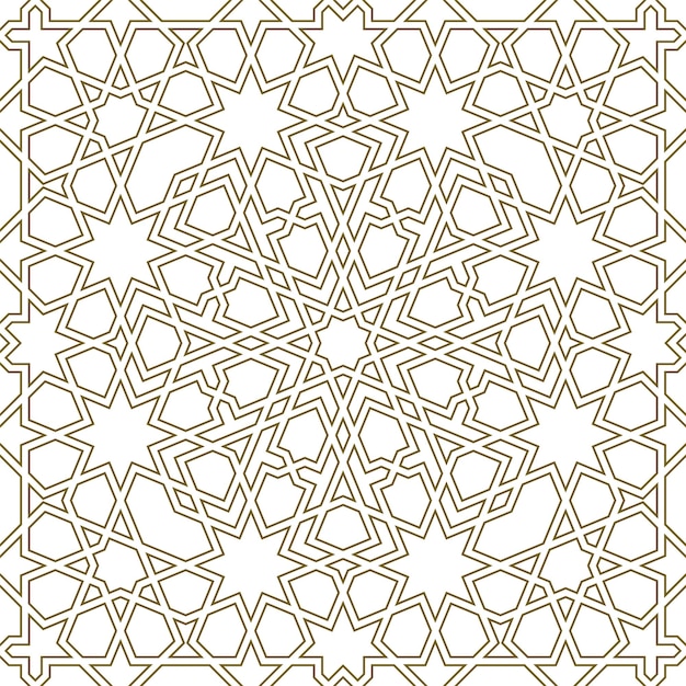 Naadloos geometrisch patroon in Arabische stijl