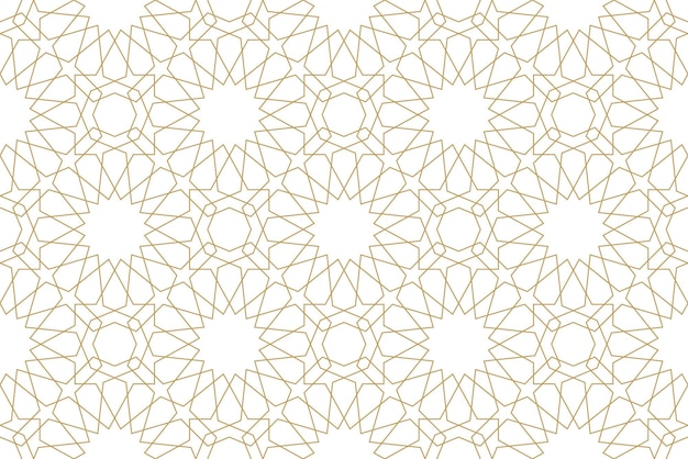 Naadloos geometrisch patroon in authentieke arabische stijl. vector illustratie