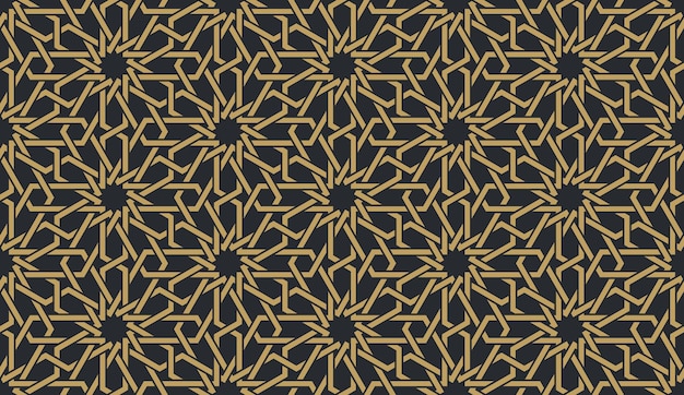 Naadloos geometrisch patroon in authentieke Arabische stijl