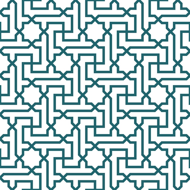 Naadloos geometrisch patroon met Arabische stijl