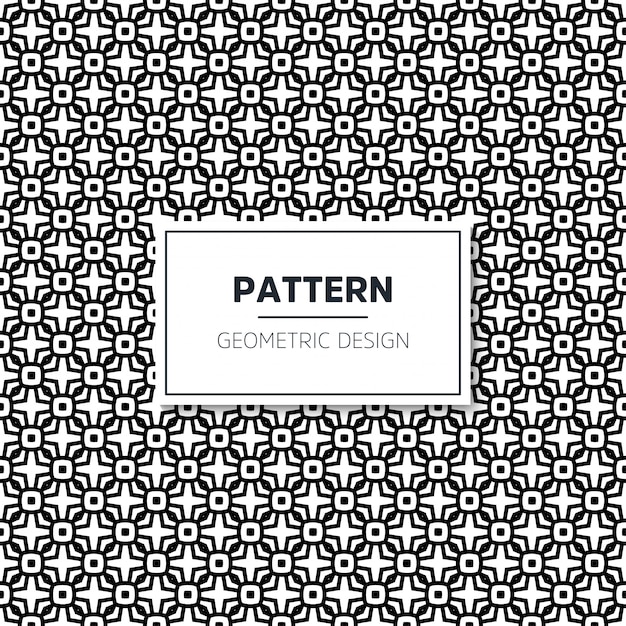 Naadloos geometrisch zwart-wit patroon