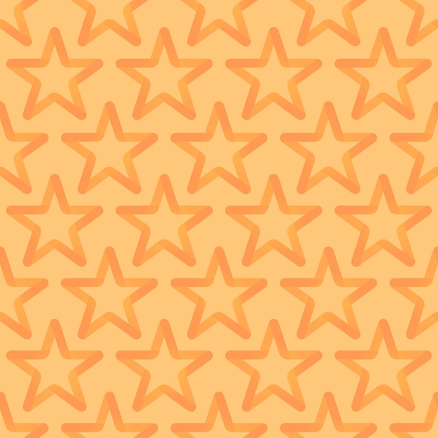 Naadloos luspatroon met oranje sterren