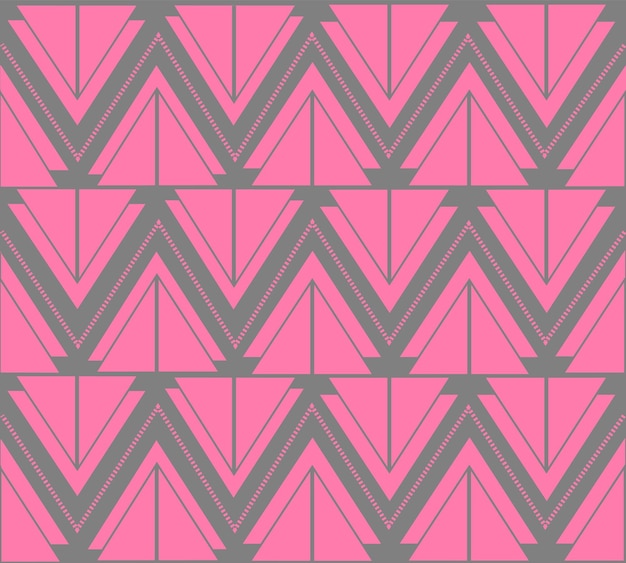 naadloos patroon abstracte roze grijze geometrische driehoeken