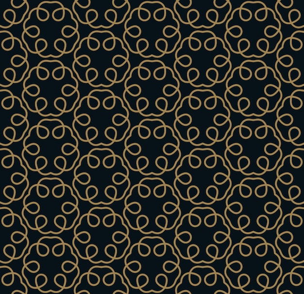 Naadloos patroon Elegant lineair ornament Geometrische stijlvolle achtergrond Vector herhalende textuur