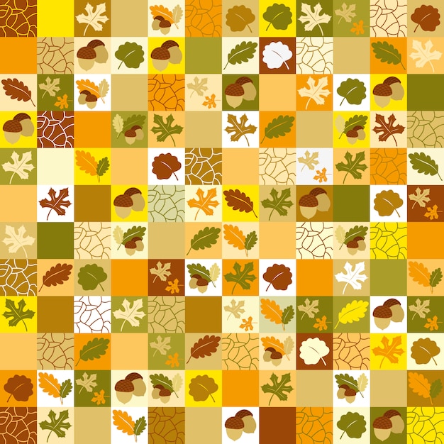 Naadloos patroon met de herfstbladeren.
