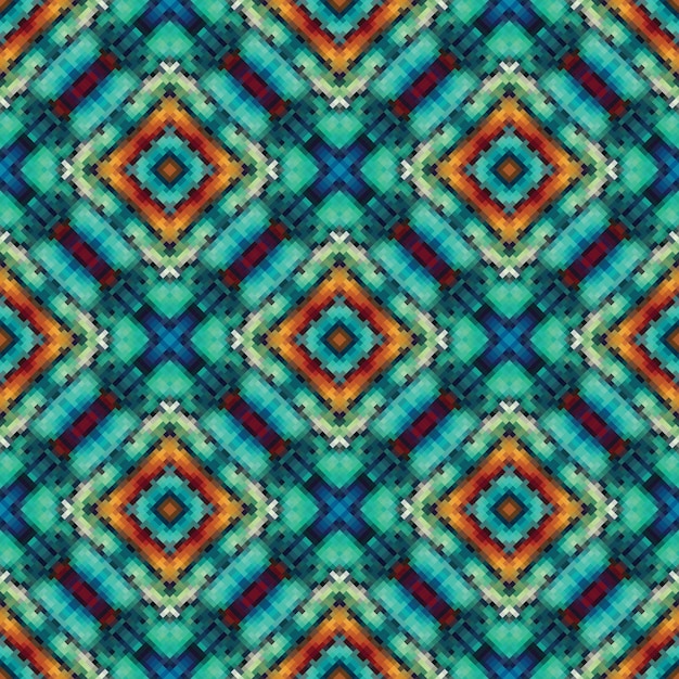 Naadloos patroon met een gekleurd geometrisch ontwerp.