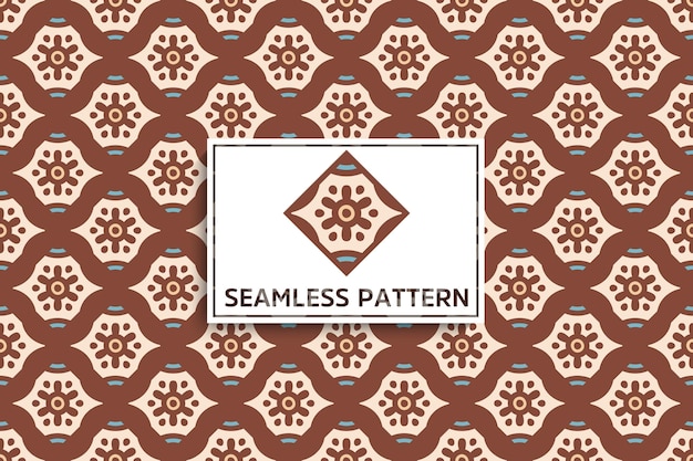 Naadloos patroon met etnische mandala-ornament
