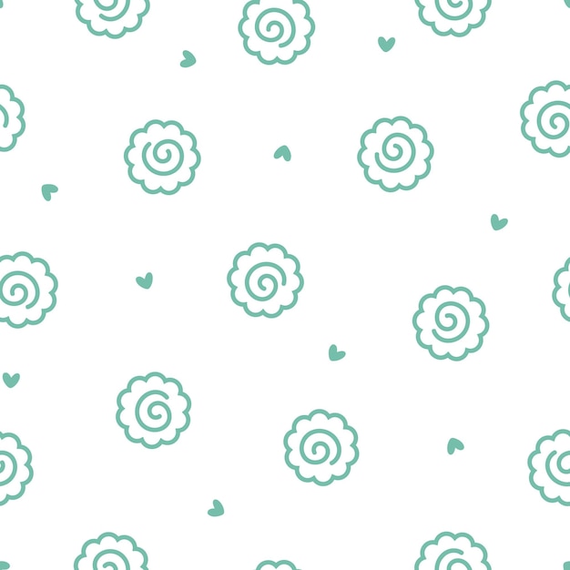 Naadloos patroon met groenblauw overzicht narutomaki