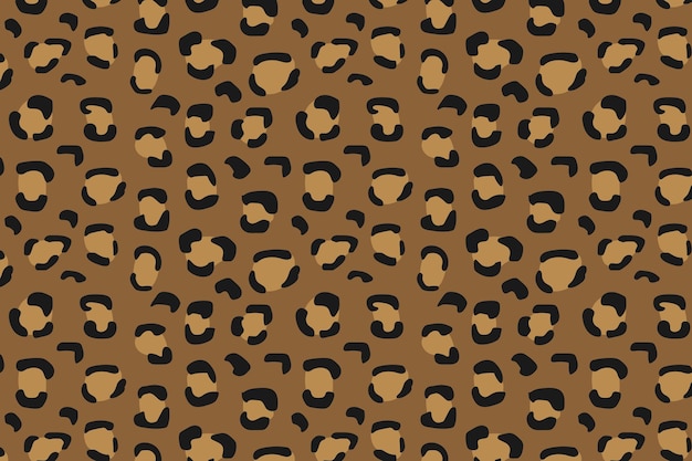 Naadloos patroon met luipaardprint