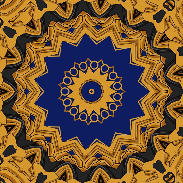 Naadloos patroon met mandala-ornament Traditionele Arabische Indiase motieven