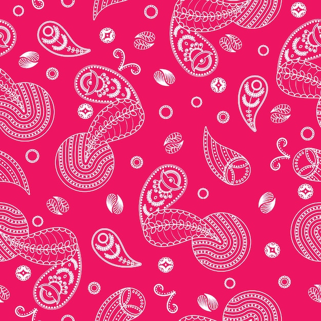 Naadloos patroon met ornament bandana print sjaal of hoofddoek vierkant patroon