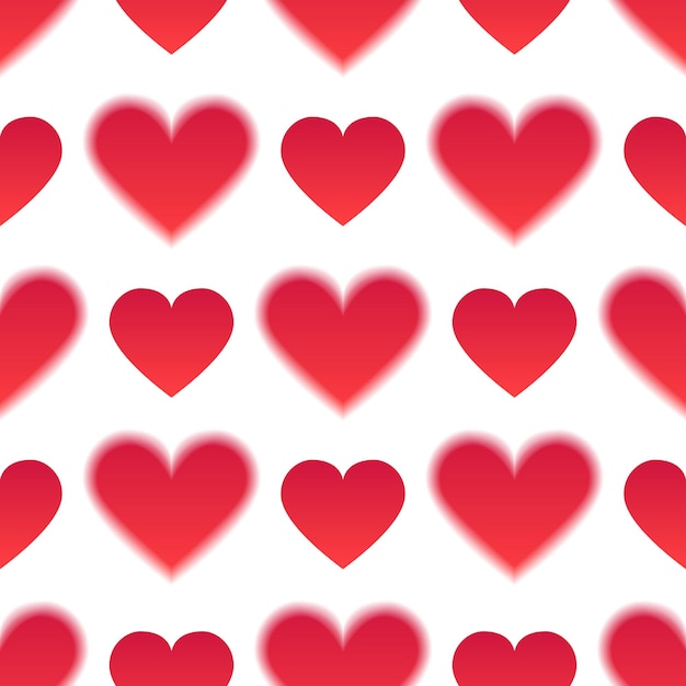 Naadloos patroon met rode harten