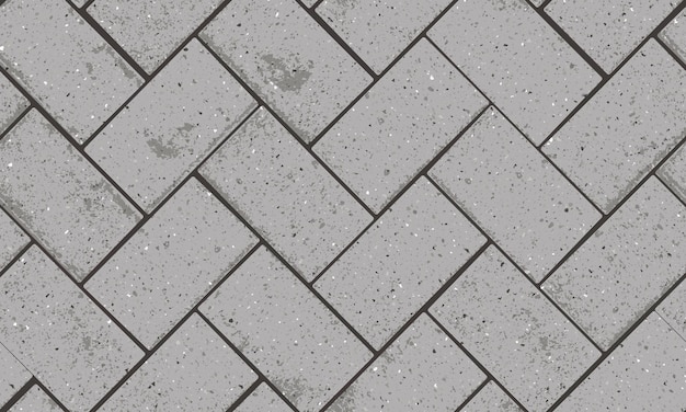 Naadloos patroon van bestrating met bakstenen met visgraatstructuur