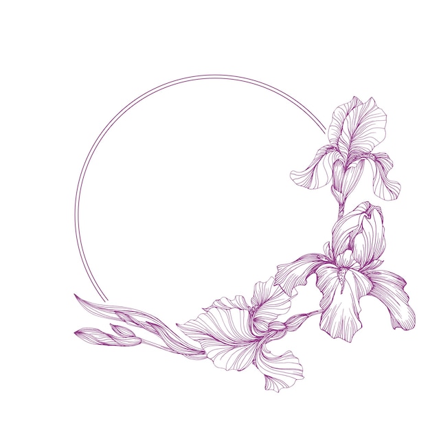 Naadloos patroon van irisbloemen Mooie romantische bloemen Cottage kern esthetische bloemen afdruk voor stof scrapbook verpakking kaart maken